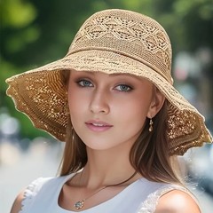 new straw hat summer sun hat sun protection wave sun hat beach cool hat women’s