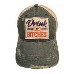 Popfizzy Drink Up B*tches Hats for Men and Women, Funny Jersey Shore Hats