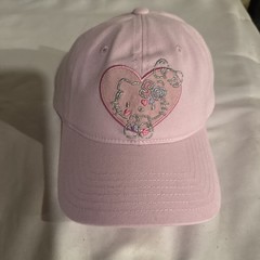 Hello Kitty 50th Anniversary Pink Baseball Cap with Ribbon Tie Back Rare NWT