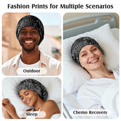 Mulberry Silk Hair Bonnet for Sleeping Women Men, Real Silk Lining, Not Satin, S