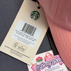 Starbucks Starbies Pink Cap Hat Snapback Adjustable Limited Edition NEW
