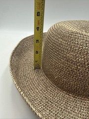 Betmar New York Packable Hat 4 ” Brim Natural Color Sun Polyester-Paper