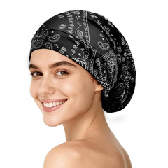Mulberry Silk Hair Bonnet for Sleeping Women Men, Real Silk Lining, Not Satin, S