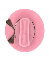 LILA Nodal Cowboy Flat-Brim Wool Hat