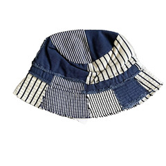 Urban Outfitters Striped Patchwork Bucket Hat In Blue NWT