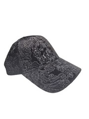 David and Young Black Velvet Hook Loop Ball Cap Hat NWT