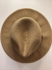 Sunday Afternoons Fedora Hat Black Band L/XL 59cm Woven 90% Paper, 10% Polyester