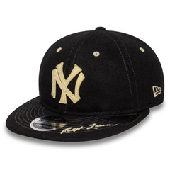 NY Yankees New Era x Polo Ralph Lauren Black Retro Crown 9FIFTY Strapback Hat