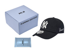 MLB x Karina Signature Unstructured Black Ball Cap + Photo Card 3ACPKRN6N-50BKS