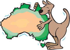 CafePress Aussie Kangaroo Cap Classic Baseball Cap (196049795)