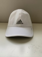 *NWT* Adidas Aeroready white Superlite OSFA cap hat Women’s running UPF50+