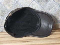Dorfman Pacific Company Scala Classic Hand Made Faux Leather Hat / Cap VTG