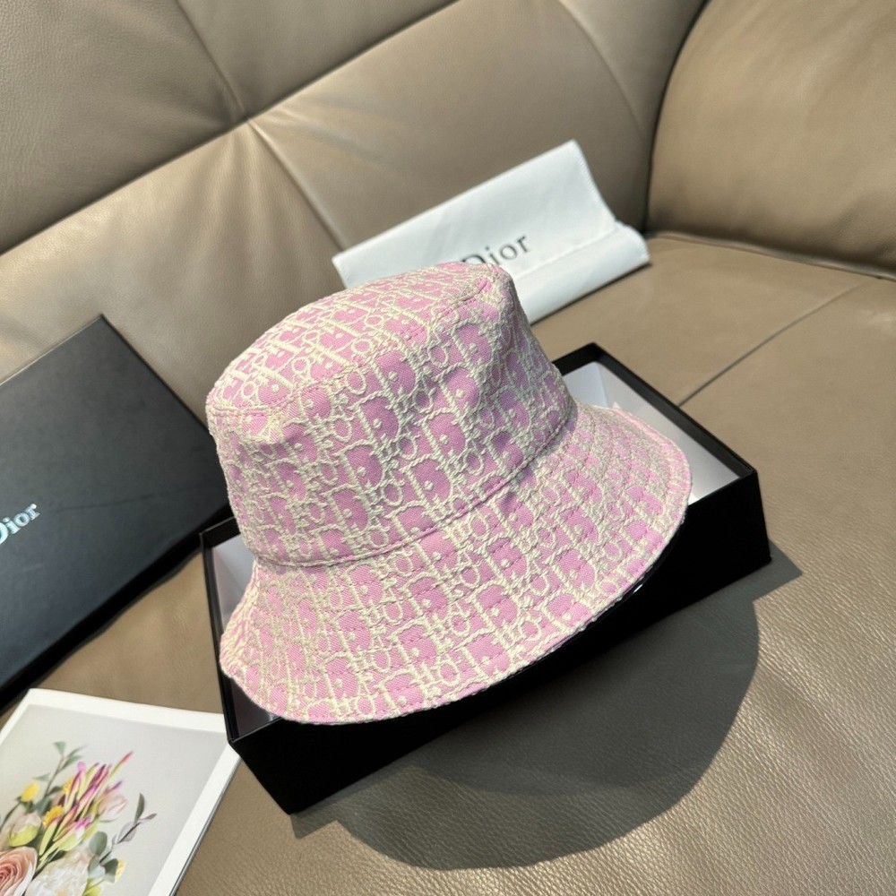 Prada Women’s Pink Spring/Summer Jacquard Bucket Hat