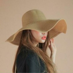 USA Women’s Summer Large Floppy Folding Wide Brim Cap Sun Straw Beach Hat