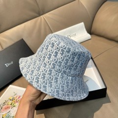 P*rada Women’s Blue Spring/Summer Jacquard Bucket Hat
