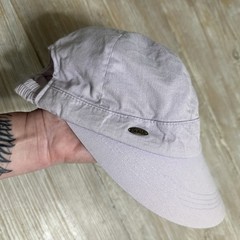 SCALA Chiara Cotton Facesaver Wide Brim Lilac OSFM Cap Hat Canvas Packable EUC