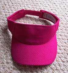 Augusta Sportswear Fuchsia Golfing Women’s Visor Strap Back