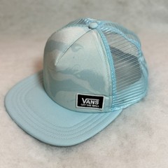 True Trucker VANS Beach Bound Hat Light Blue Glow One Size Brand New W/O Tags