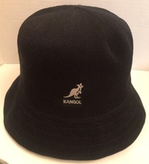 Kangol blue Tropic Lahinch Bucket Hat Size Medium Woven 60/40 Poly/Chlorofibre