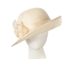Fashion Cream Sinamay Ladies Racing Hat 100% Australian Seller