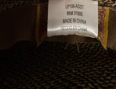 Scala Paper/Polyester Floppy Wide Brim Sun Hat-Toggle Strap