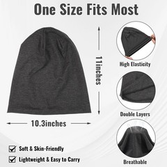 Unisex Slouchy Beanie Hat Soft Lightweight Winter Warm Knit Cap Men Women Ski