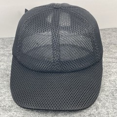 Layer 8 Hat Cap Black Mesh Adjustable Polyester Lightweight Breathable OSFM