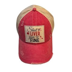 Popfizzy Shut Up Liver You’re Fine Hat for Men and Women, Funny Drinking Hats