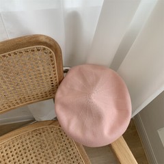 Women Summer Lightweight French Beret Breathable Thin Solid Color Beanie Hat
