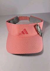 Adidas Hat Visor Strap Back Womens One Size Warm Pink Peach Mesh ClimaCool