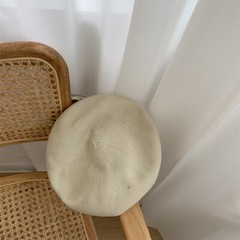 Women Summer Lightweight French Beret Breathable Thin Solid Color Beanie Hat