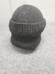 Madewell Women Beanie Hat One Size Gray Cuffed Ribbed Knit Warm Winter Comfort