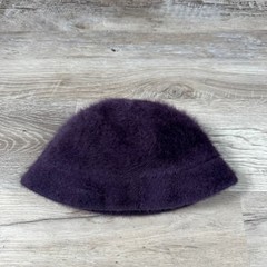 Kangol Purple Fuzzy Angora Bucket Hat Y2K Indie Sleaze Streetwear