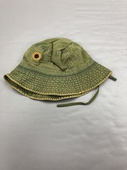 Wild Fable Hat Bucket Fitted Womens One Size Green Sunflower Embroidered Boho