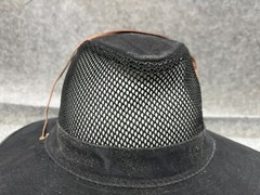 Sun Bucket Hat Adult One Size Black Cotton Polyester Beach Camp Outdoors