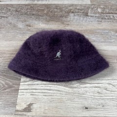 Kangol Purple Fuzzy Angora Bucket Hat Y2K Indie Sleaze Streetwear
