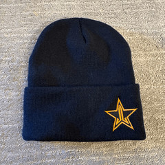 Jeffree Star Cosmetics Halloween Box Exclusive Black Orange Logo Beanie NEW