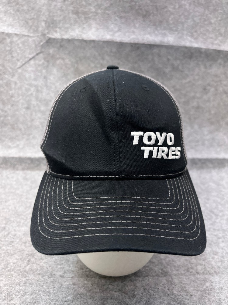 Toyo Tires Hat Cap Snap Back Adult One Size Black Gray Cotton Polyester Trucker
