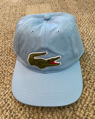 Lacoste Cap Hat Adjustable Cotton Twill Light Blue Men’s Women’s Unisex One Size