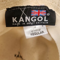 Kangol Bucket Hat Cream Cotton Knit Made in Great Britain Casual Regular Unisex