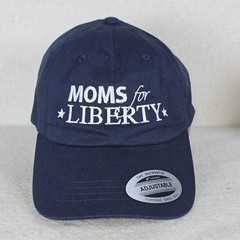 The Classics Moms For Liberty Hat Cap Navy Blue White Logo Embroidered NWT