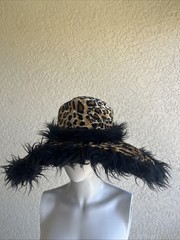 Women’s Velvet Animal print Hat Size Adjustable