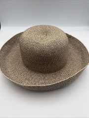 Betmar New York Packable Hat 4 ” Brim Natural Color Sun Polyester-Paper