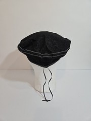 Urban Outfitters Black Cotton Beret Cabbie Hat New One Size