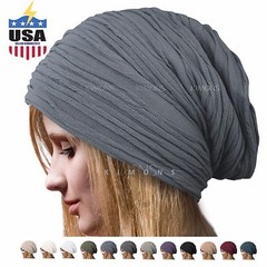 Winter Ski Women’s Beret Baggy Beanie Oversize Slouchy Chic Hat Cap Skull