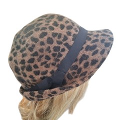 Hat Attack Rabbit Blend Cheetah Print Hat Leopard Chic Trendy Warm Cloche