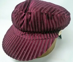 Women’s New International Concepts INC Burgundy Ribbed Velvet Purple Hat Cap