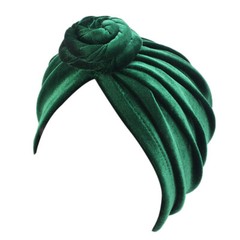 Women Bonnet Hats VELVET/100%POLYESTER Headscarf Solid Colors Hijab Caps Muslim