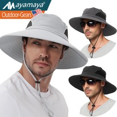 Men Women Wide Brim Sun Hat UV Protection Summer Boonie Bucket Cap for Outdoor