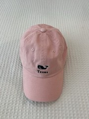 Vineyard Vines Hat Cap Womens Pink Texas Martha’s Vineyard Whale Logo Strap Back